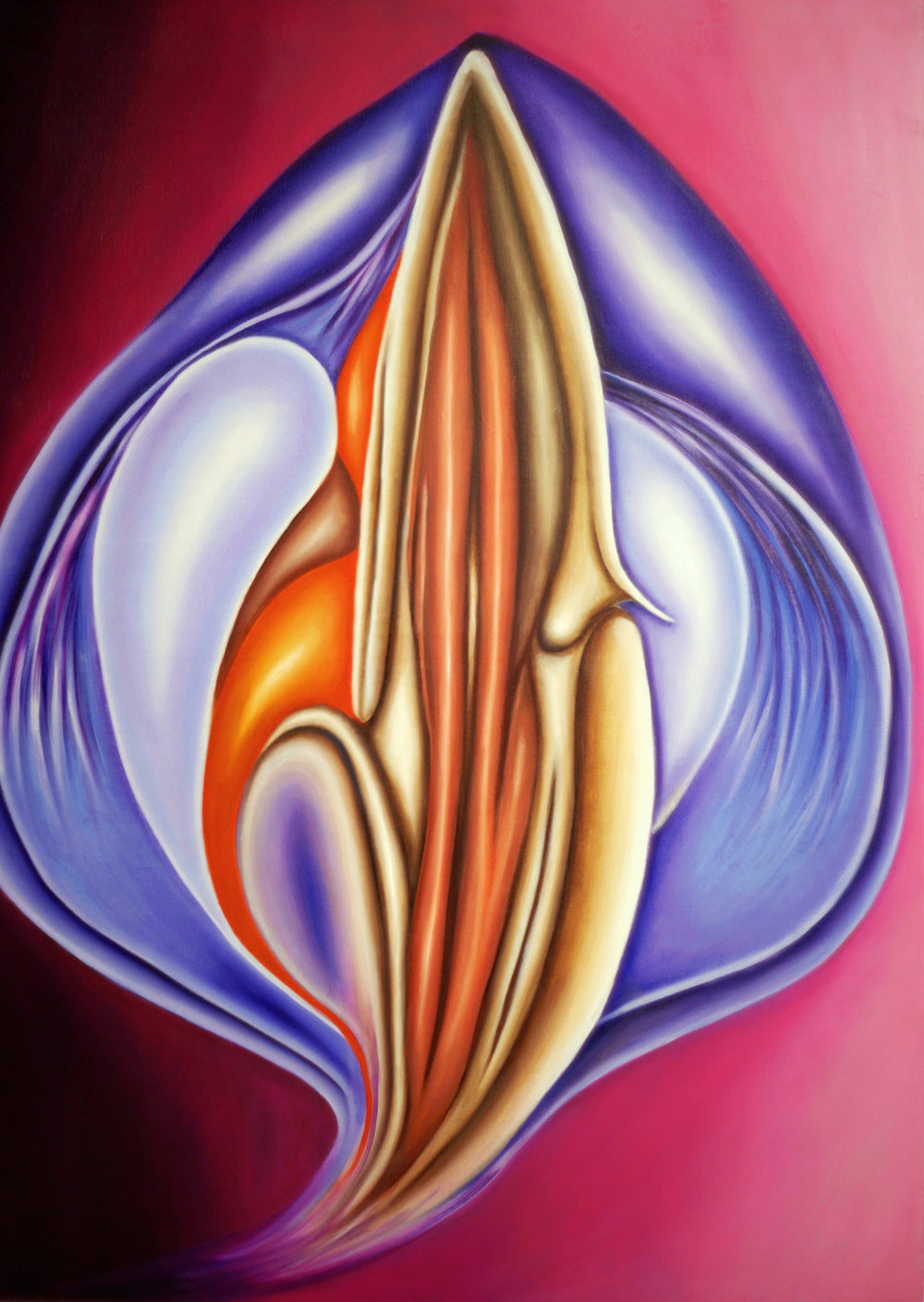 Corazón púrpura de la pasión | Limited Edition Giclée