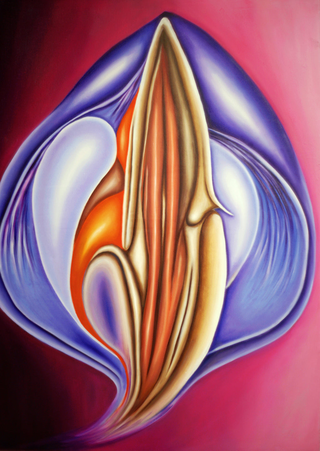 Corazón púrpura de la pasión | Limited Edition Giclée
