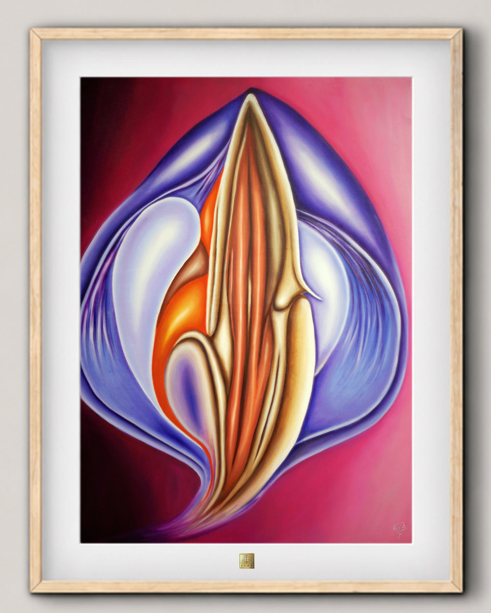 Corazón púrpura de la pasión | Limited Edition Giclée