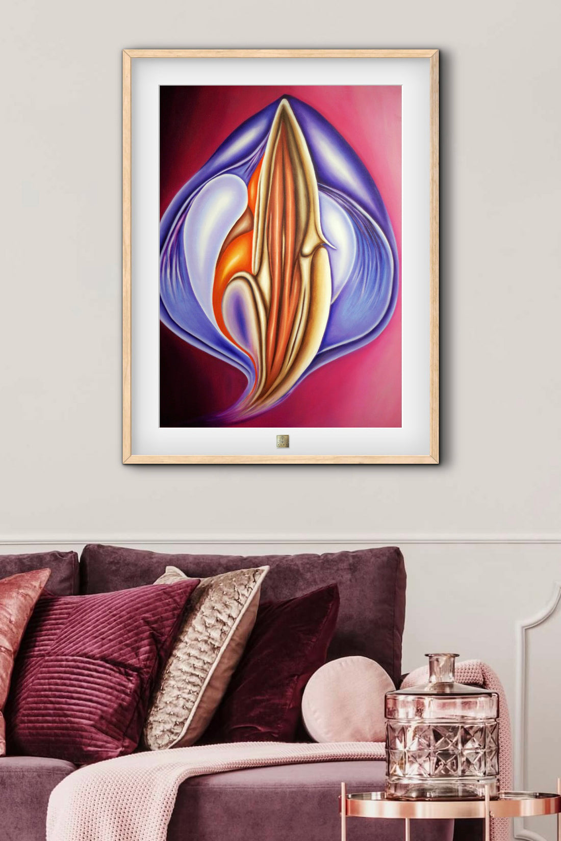 Corazón púrpura de la pasión | Limited Edition Giclée