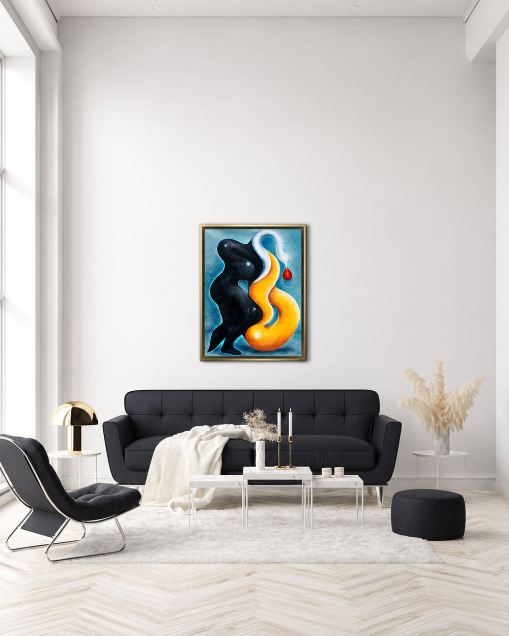 Dónde el deseo aprende a latir | Original Oil Painting