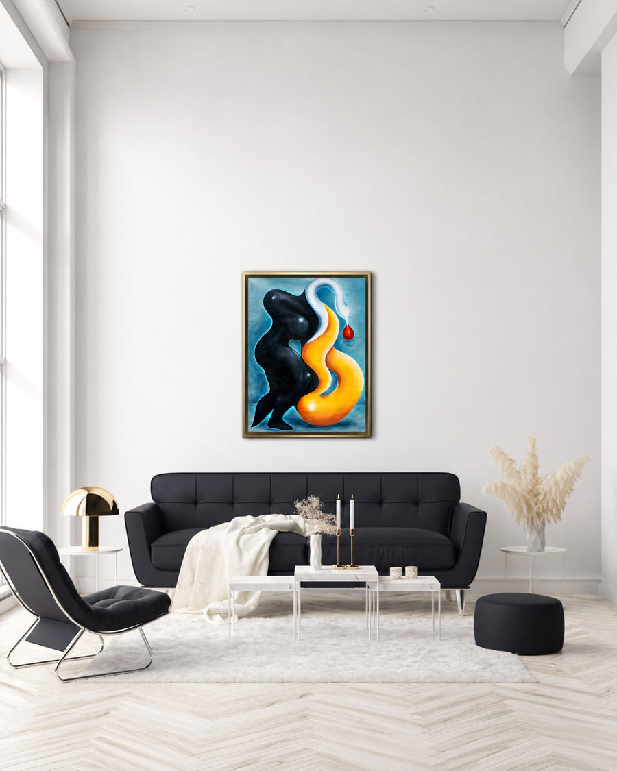 Dónde el deseo aprende a latir | Original Oil Painting
